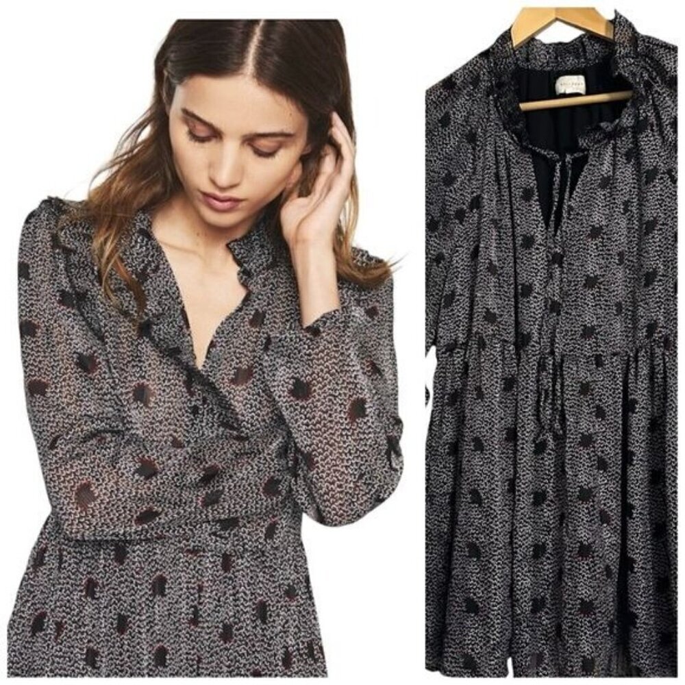 Melloday Women’s Dress Long Sleev V Neck Size Medium
